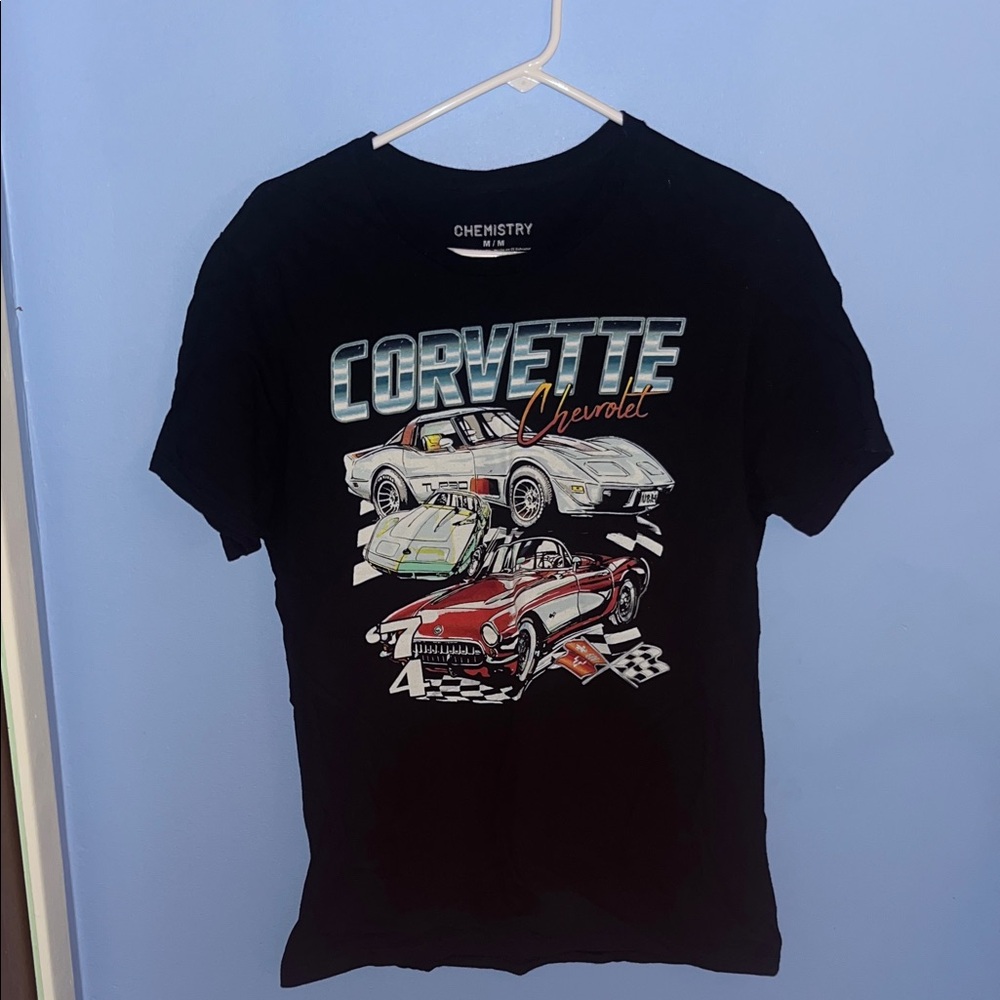 Chemistry Corvette Graphic Tee in Black